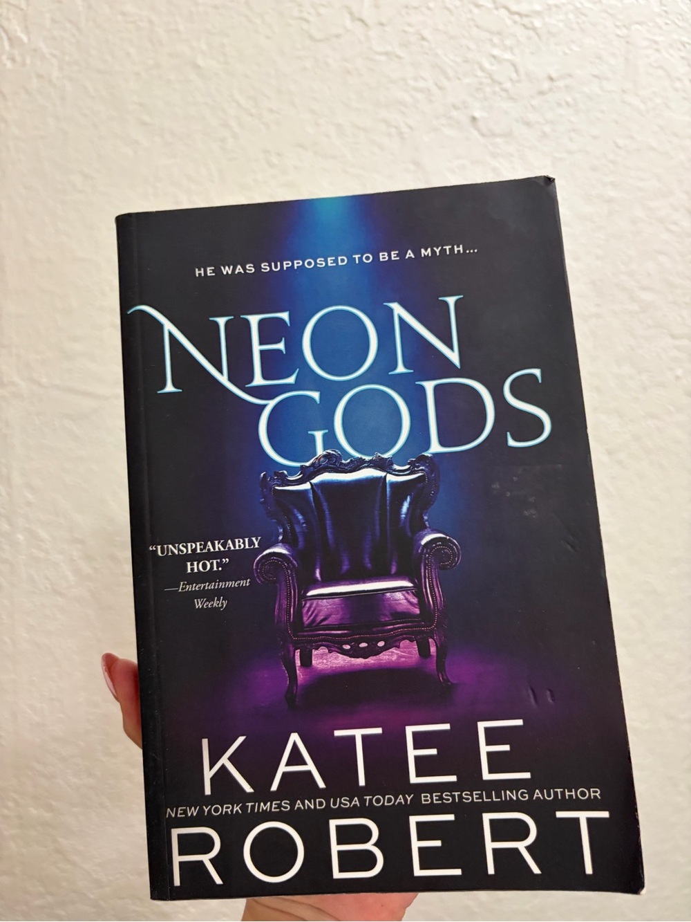 Neon Gods by - Black & Purple Paperback Jacket